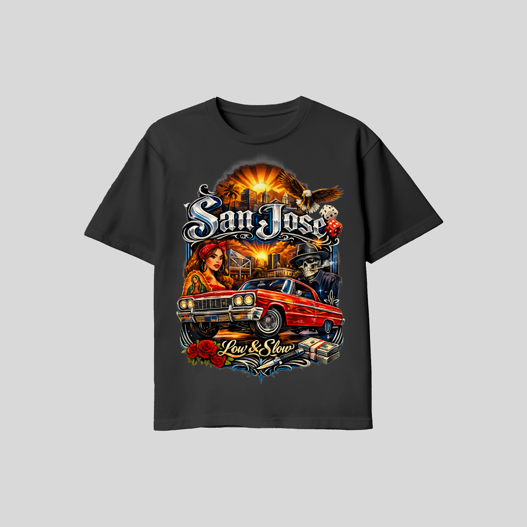 San Jose Lowrider T shirt